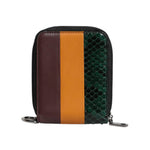 Dolce & Gabbana Multicolor Exotic Leather DG Bifold Card Holder Wallet BAG4240