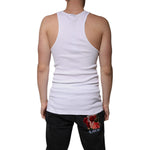 Dolce & Gabbana White Cotton Sleeveless Round Neck Tank T-shirt TSH87372-50