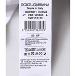 Dolce & Gabbana White Logo Print Cotton Crew Neck T-shirt TSH87478-50
