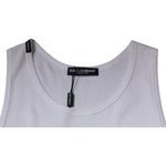 Dolce & Gabbana White Cotton Sleeveless Round Neck Tank T-shirt TSH87498-52