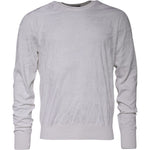 Dolce & Gabbana White Silk Crew Neck Men Pullover Sweater TSH87544-56