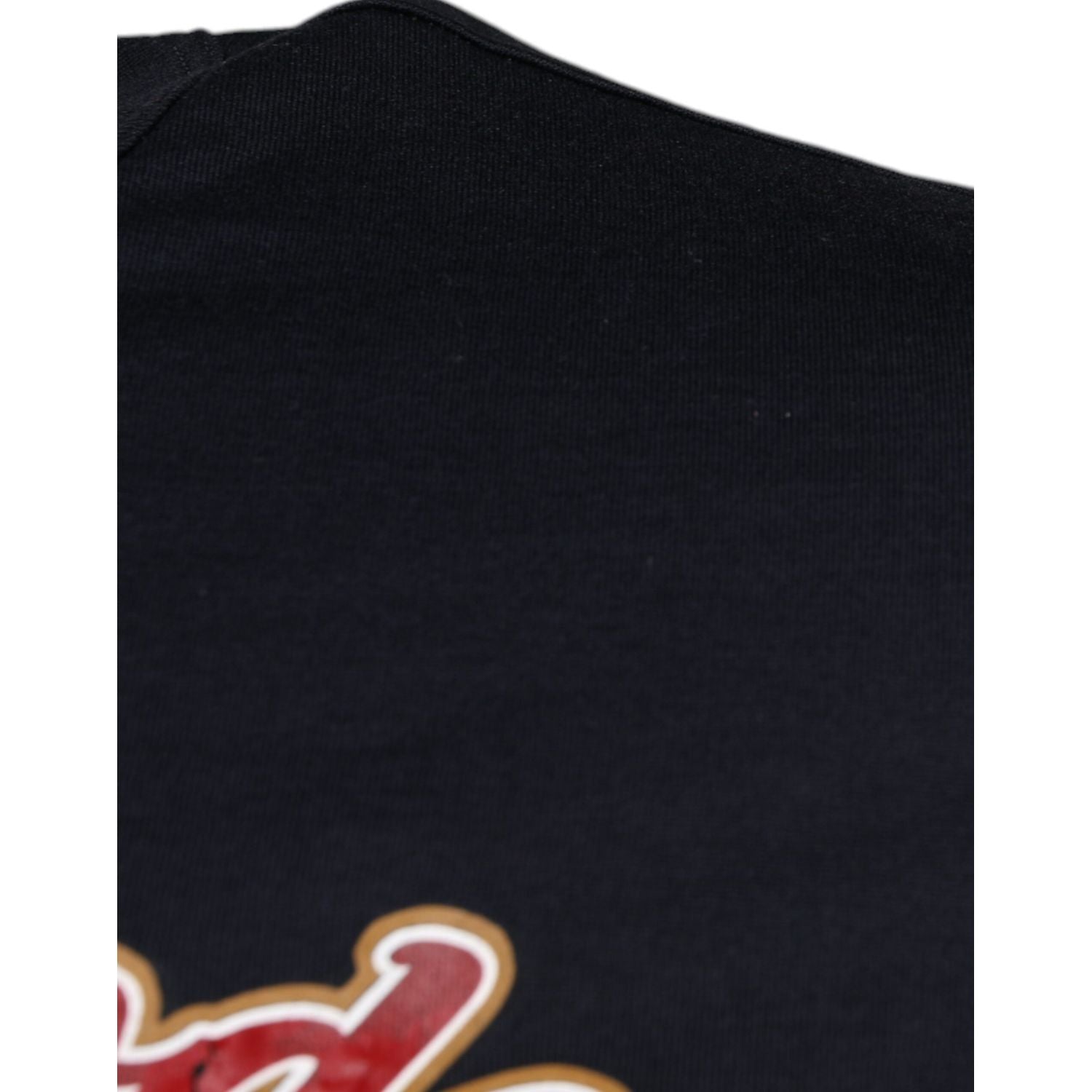 Dolce & Gabbana Blue Cotton Angel Print Short Sleeves T-shirt