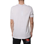 Dolce & Gabbana White Logo V-neck Short Sleeve T-shirt TSH87693-56