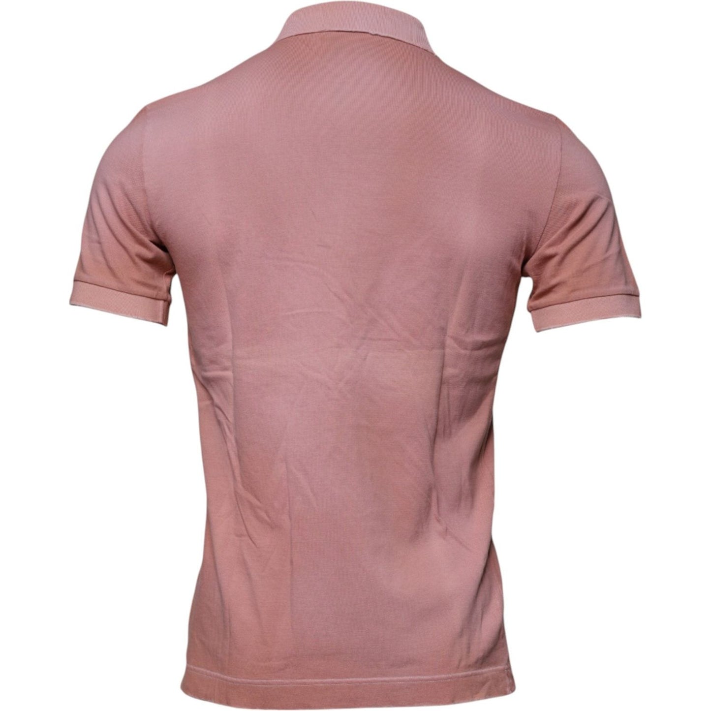 Dolce & Gabbana Pink Crown Collared Short Sleeve Polo T-shirt TSH87702-48