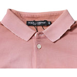 Dolce & Gabbana Pink Crown Collared Short Sleeve Polo T-shirt TSH87702-48