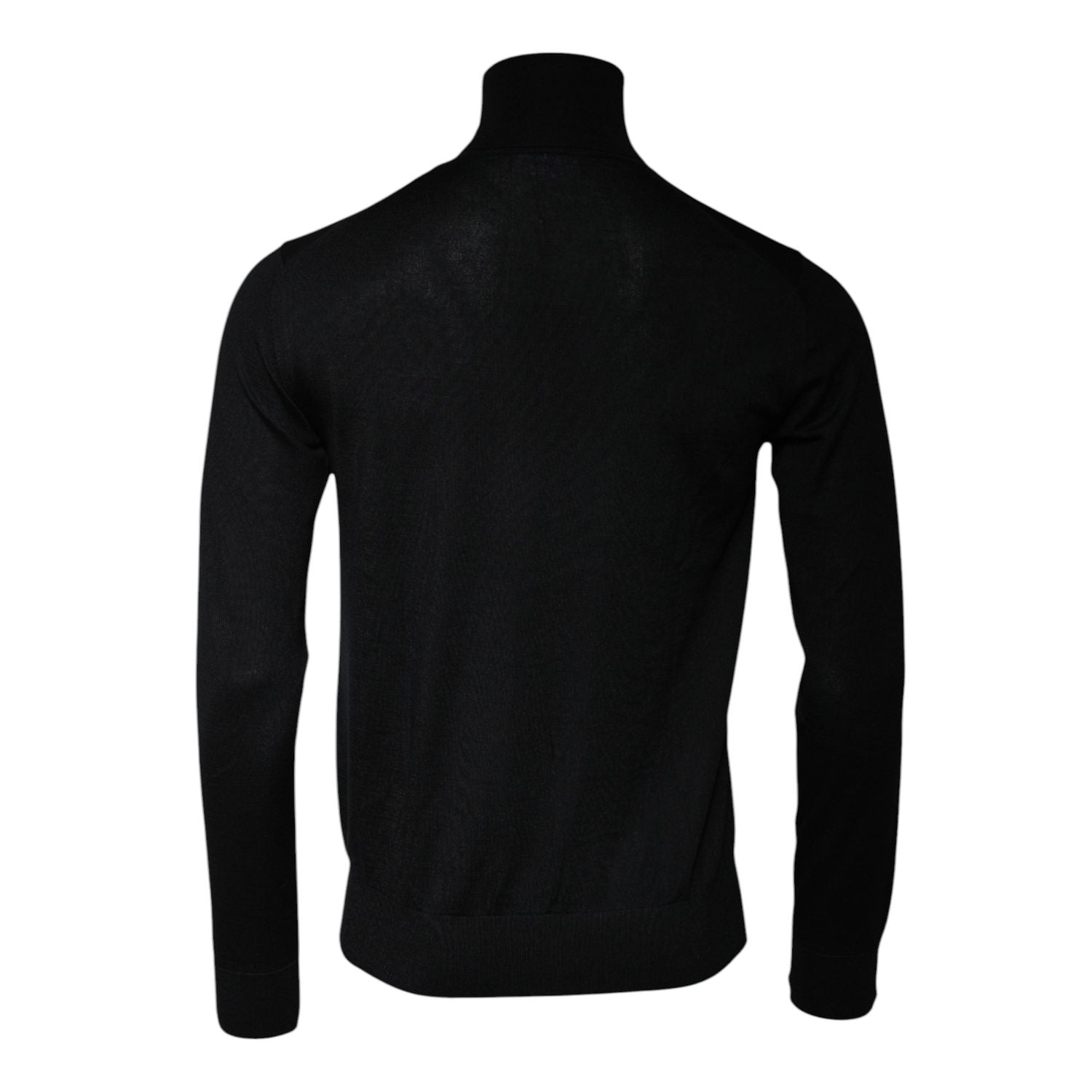 Dolce & Gabbana Black Cashmere Turtleneck Pullover Sweater