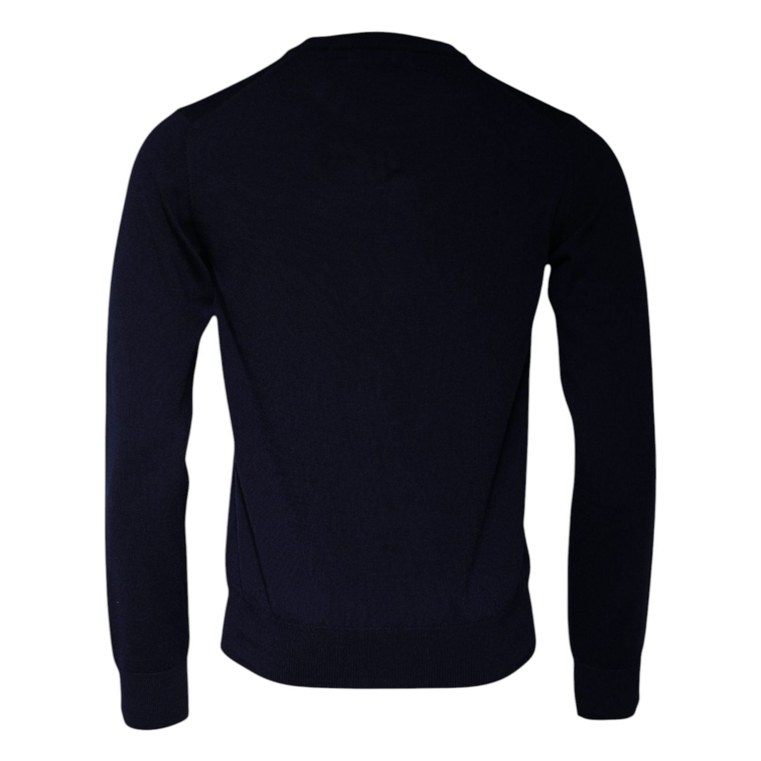 Dolce & Gabbana Blue DG Logo Wool Crew Neck Pullover Sweater