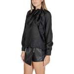 Jacqueline De Yong Black Polyester Blouse JA-14838700009-IT40|S
