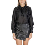 Jacqueline De Yong Black Polyester Blouse JA-14838700009-IT40|S