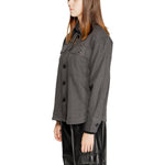 Jacqueline De Yong Black Recycled Cotton Shirt JA-14840700009-IT42|M