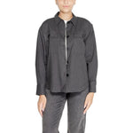 Jacqueline De Yong Black Recycled Cotton Shirt JA-14840700009-IT42|M