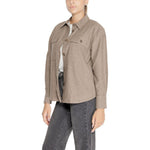 Jacqueline De Yong Beige Recycled Cotton Shirt JA-14840700309-IT42|M