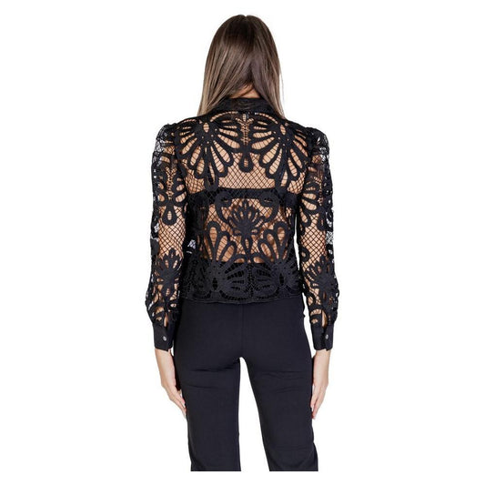Morgan De Toi Black Polyester Shirt MO-15669100009-IT36|XXS