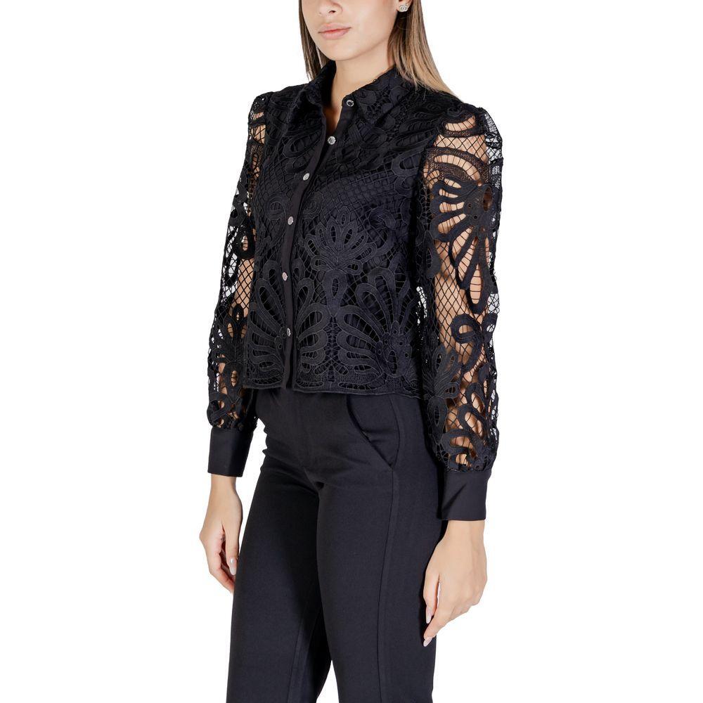 Morgan De Toi Black Polyester Shirt MO-15669100009-IT36|XXS