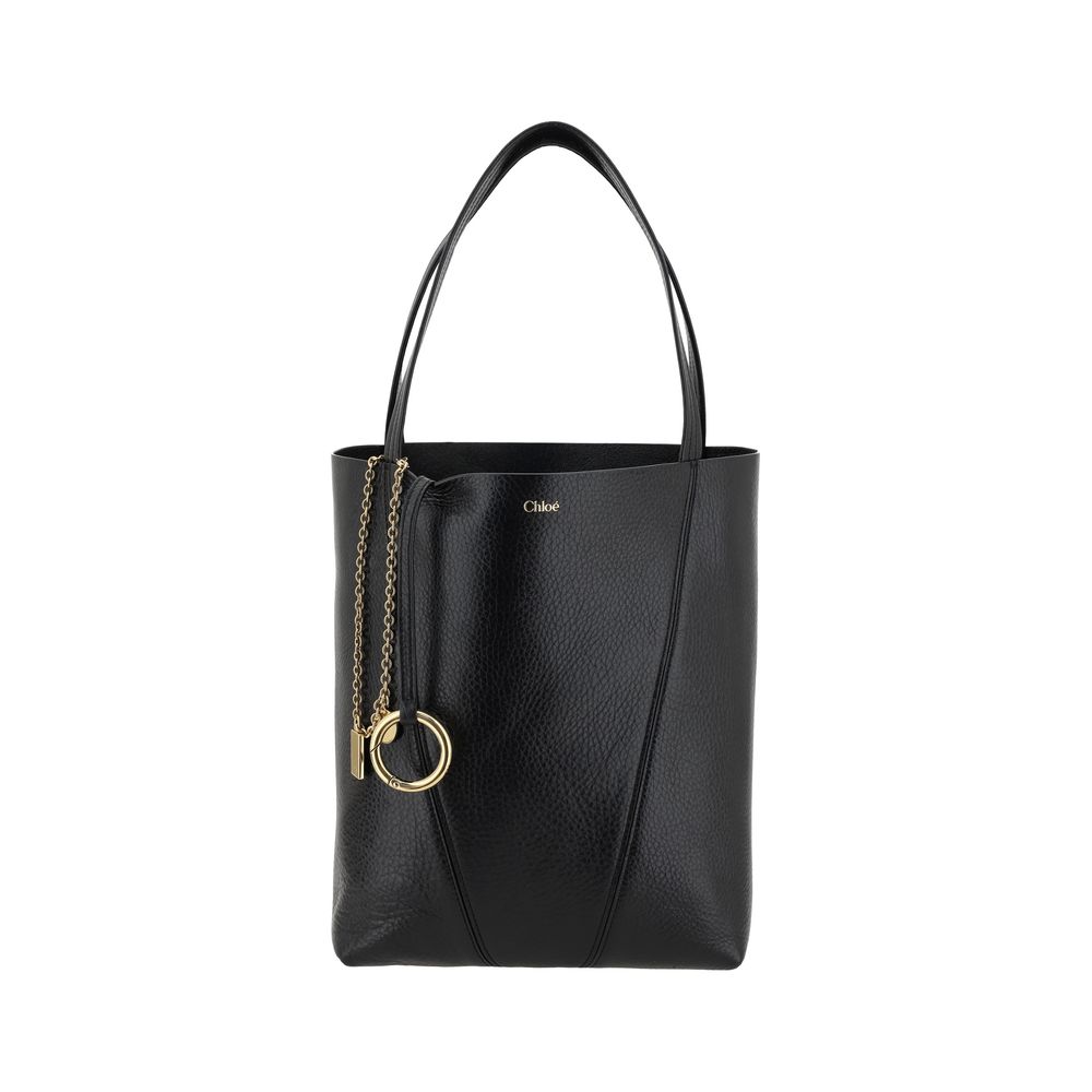 Chloé Black Calf Leather Bos Taurus Shoulder Bag