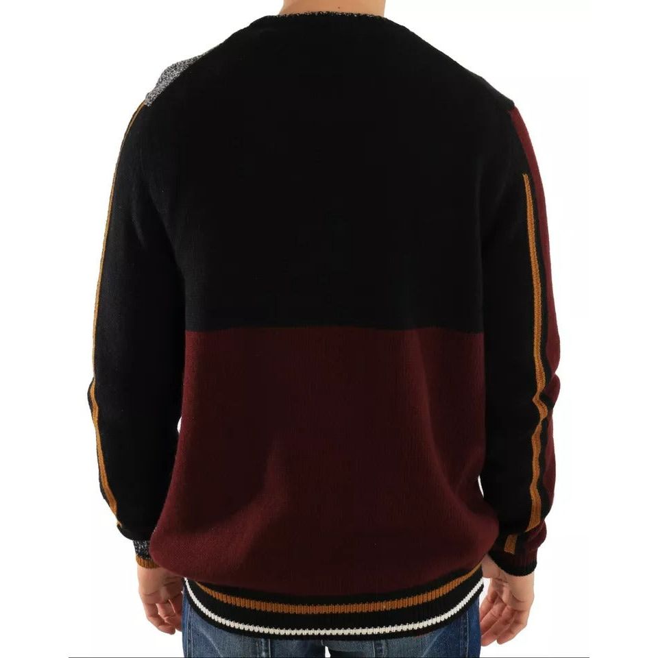 Dolce & Gabbana Multicolor KING Knight Monkey Knitted Cashmere Wool Sweater TSH1870-48
