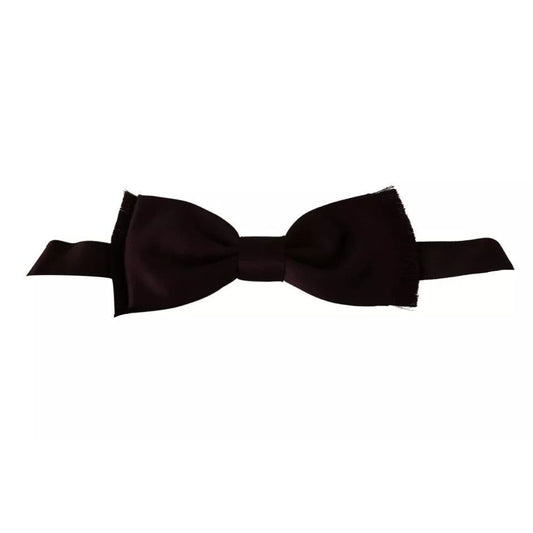 Dolce & Gabbana Bordeaux Red Silk Solid Classic Bowtie