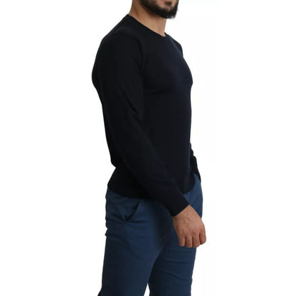 Dolce & Gabbana Black Cashmere Crew Neck Sweatshirt Sweater