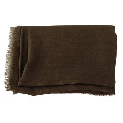 Dolce & Gabbana Green Striped Cashmere Wrap Fringes Scarf