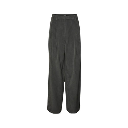 Vero Moda Gray Polyester Casual Pants