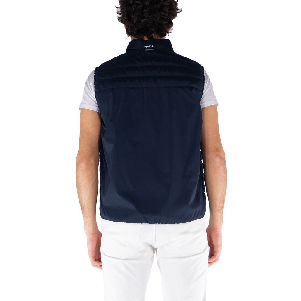 People Of Shibuya Green Polyester Men's Vest PE-14517-IT46 | S