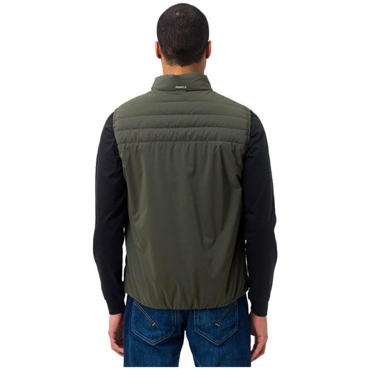 People Of Shibuya Green Polyester Vest PE-14548-IT46 | S