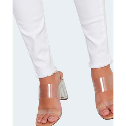 Only White Cotton Skinny Jeans