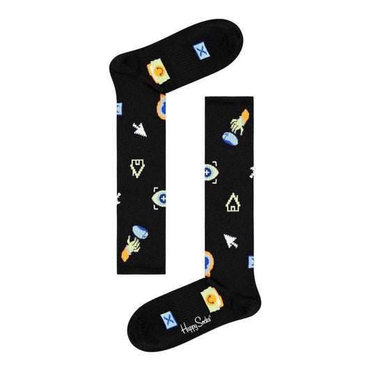 Happy Socks Black Cotton Sock HA-7675300009-36-40