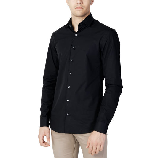 Calvin Klein Black Cotton Shirt CA-11123800009-IT41 | L