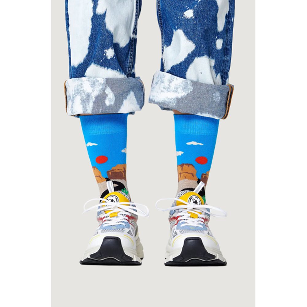 Happy Socks Blue Cotton Socks