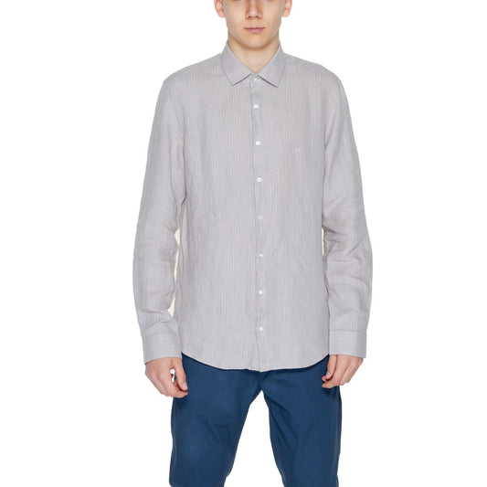 Calvin Klein Beige Linen Shirt CA-13226100127-39