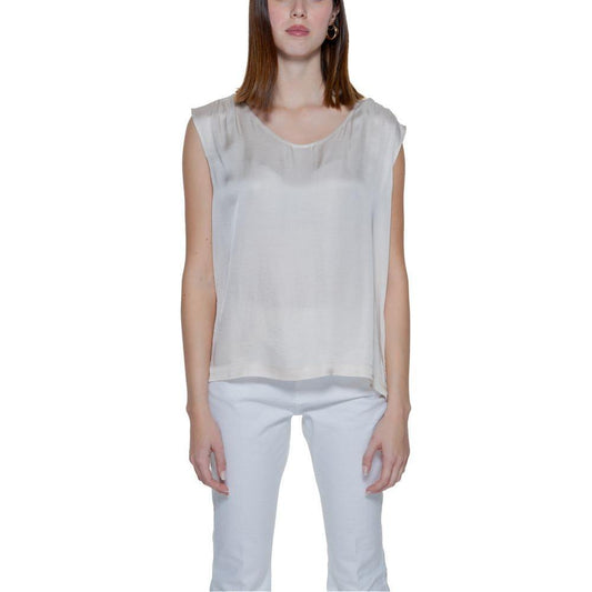 Street One Cream Viscose Blouse ST-14346401504-IT36|XXS