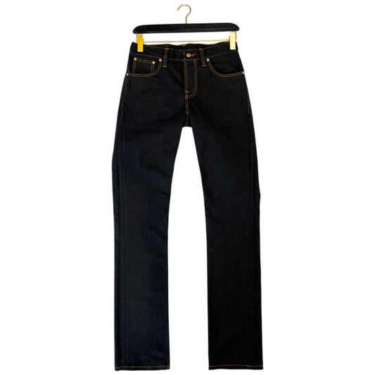 Nudie Jeans Black Cotton Men Jeans NU-24760-W28