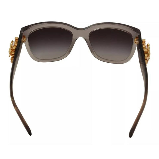 Dolce & Gabbana DG 4247-B-F Clear Embellished Crystal Acetate Sunglasses GLA988
