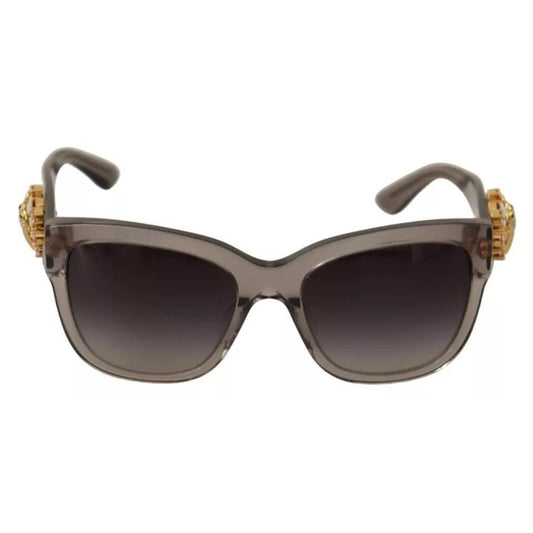 Dolce & Gabbana DG 4247-B-F Clear Embellished Crystal Acetate Sunglasses GLA988