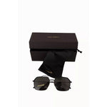 Dolce & Gabbana DG2250 Black Metal Full Rim Square Eyewear Sunglasses GLA1044