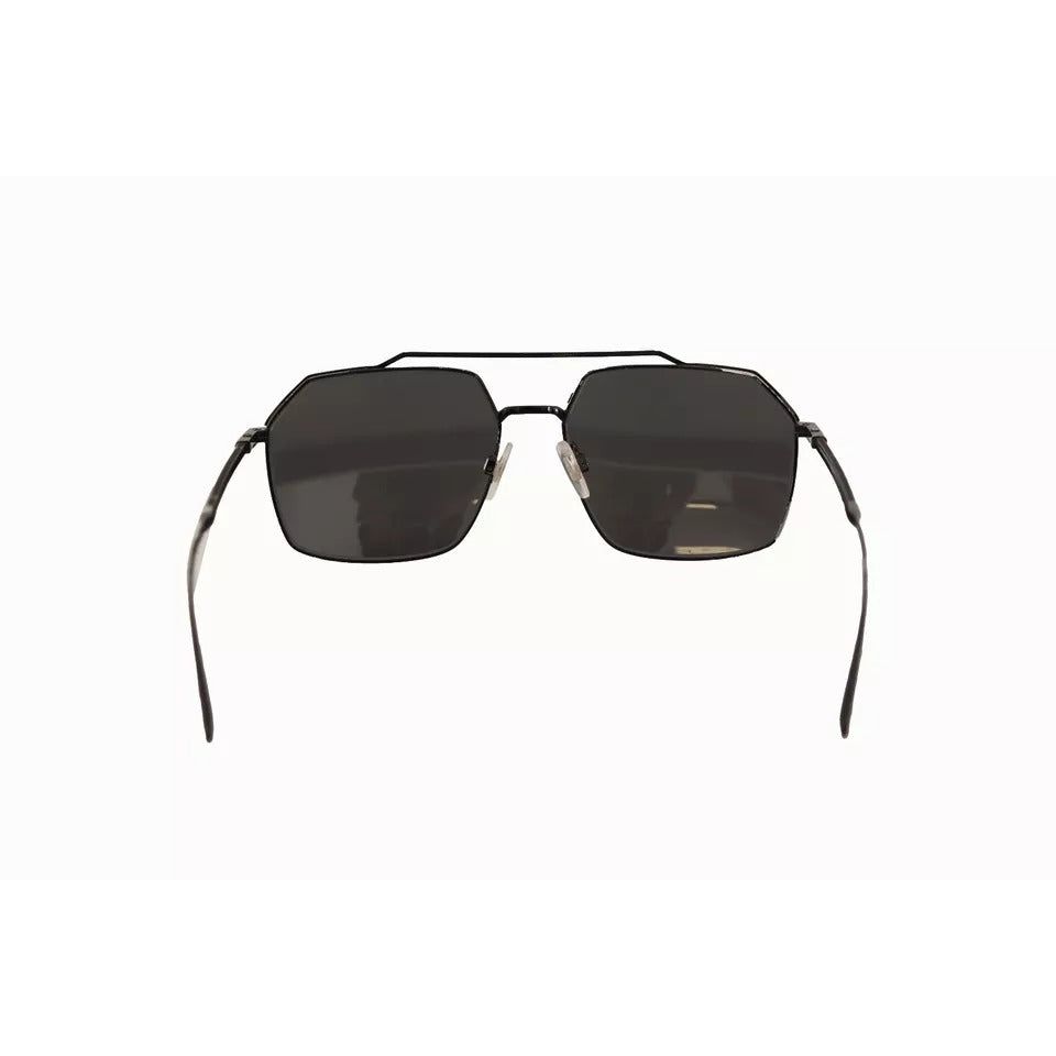 Dolce & Gabbana DG2250 Black Metal Full Rim Square Eyewear Sunglasses GLA1044
