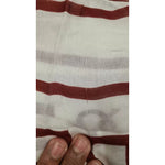 Dolce & Gabbana White Red Printed Wrap Shawl Modal Scarf MS8887