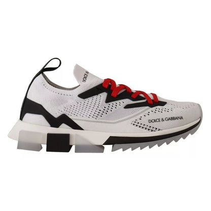 Dolce & Gabbana White SORRENTO Sport Stretch Men Shoes Sneakers