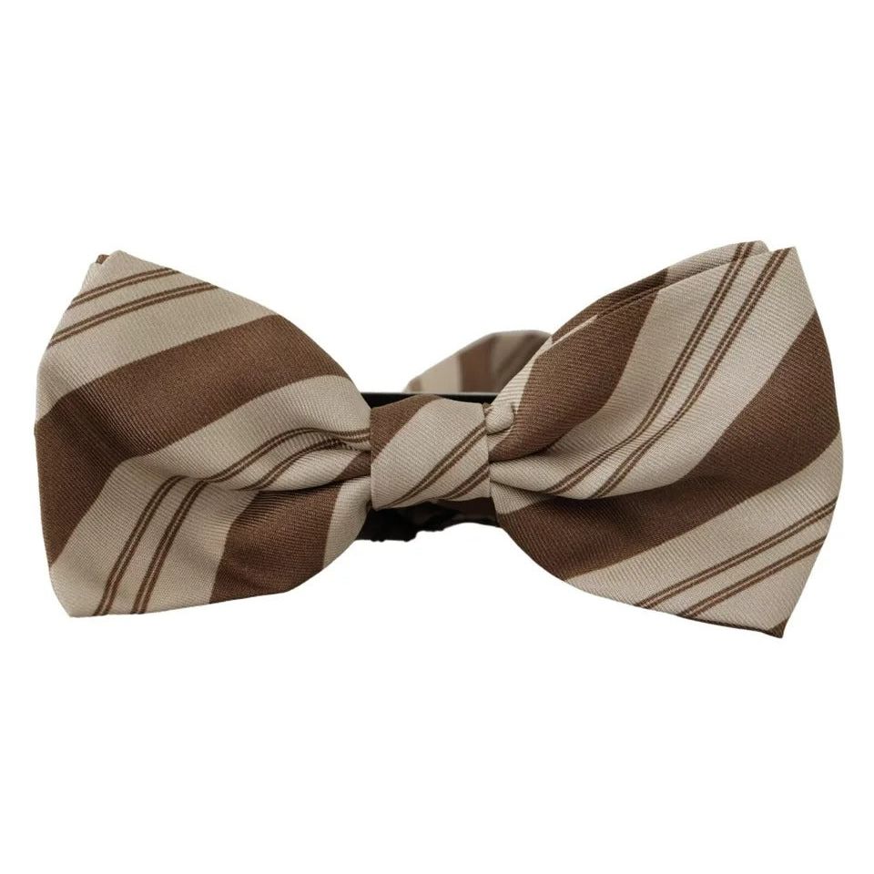 Dolce & Gabbana Multicolor Patterned Adjustable Neck Bow Tie Men KRA3687
