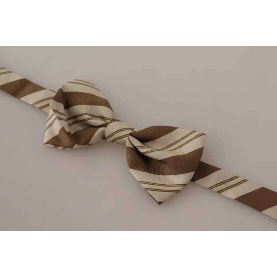 Dolce & Gabbana Multicolor Patterned Adjustable Neck Bow Tie Men KRA3687