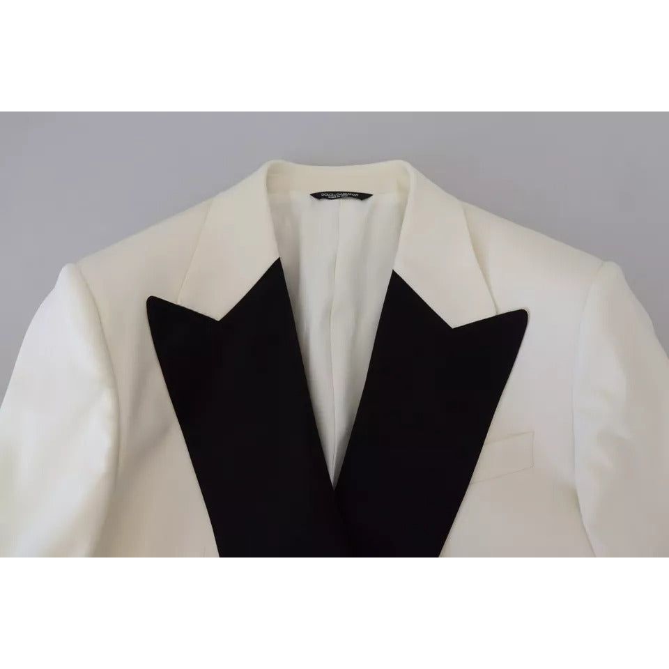 Dolce & Gabbana White Double Breasted 2 Piece SICILIA Suit KOS2003-52