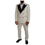Dolce & Gabbana White Double Breasted 2 Piece SICILIA Suit KOS2003-52