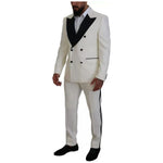 Dolce & Gabbana White Double Breasted 2 Piece SICILIA Suit KOS2003-52