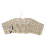 Dolce & Gabbana White Strapless Floral Lace Cropped Bustier Top TSH7639-36