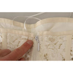 Dolce & Gabbana White Strapless Floral Lace Cropped Bustier Top TSH7639-36