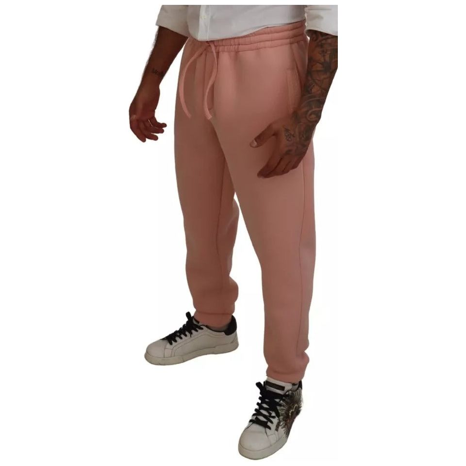 Dolce & Gabbana Pink Polyester Sweatpants Jogger Pants PAN74786-48
