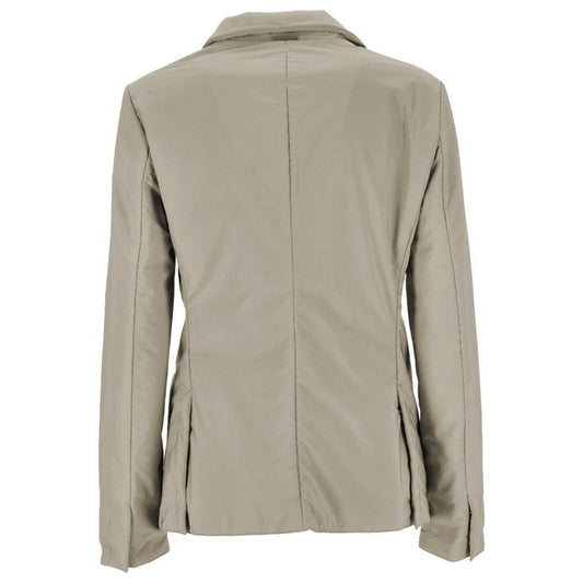 People Of Shibuya Beige Polyester Jackets & Coat PE-14555-IT42|M