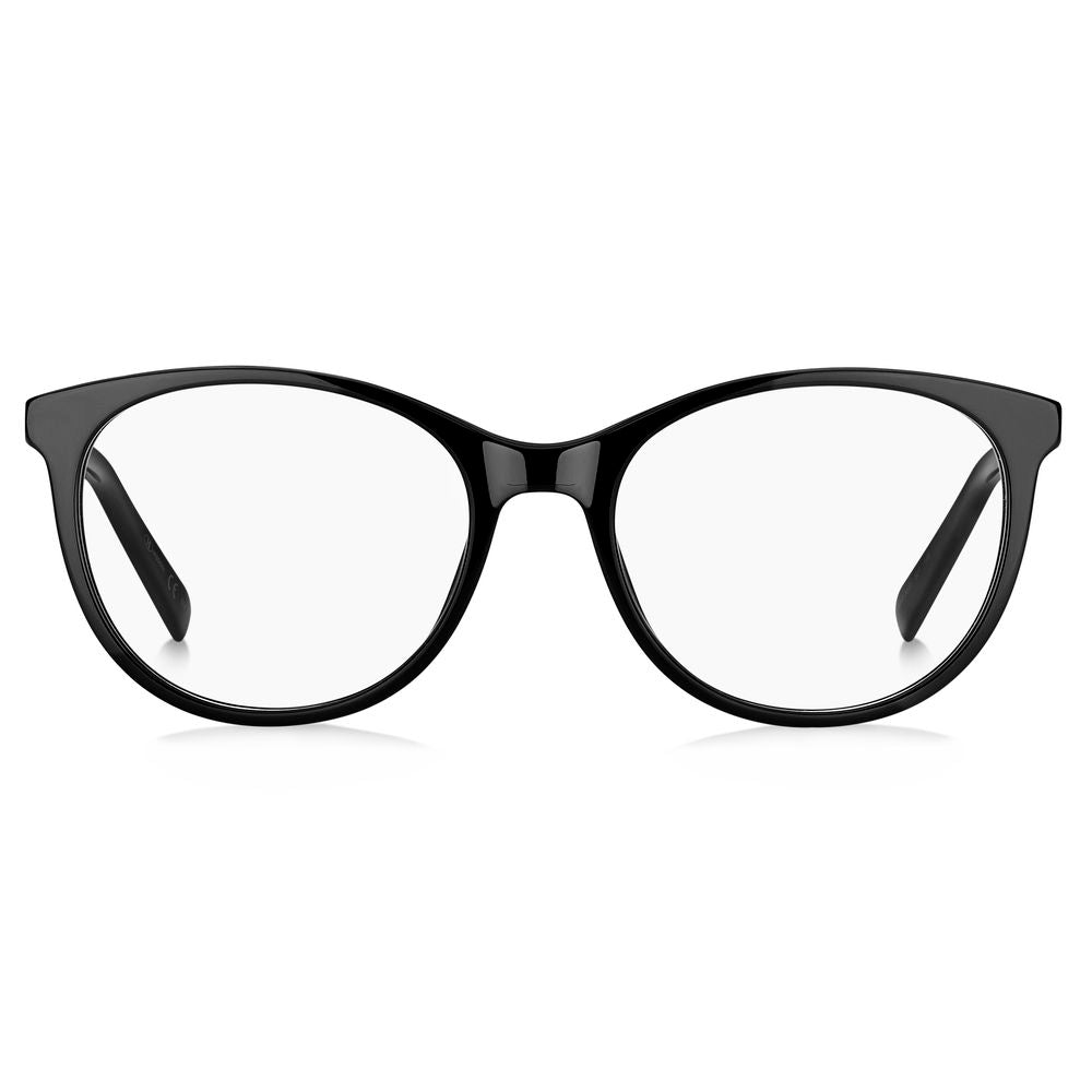 M Missoni Black Acetate Frames with clear lenses, model MMI-0031-807, featuring a 52/18/145 mm measurement.