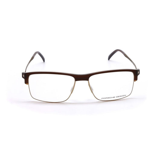 Porsche Brown Metal Frames - Men's glasses model P8361-B, metal material, brown color, made in Italy.